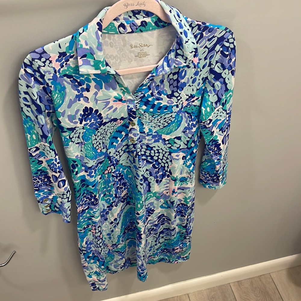GUC Lilly Pulitzer Ansley Polo Dress Sz XS